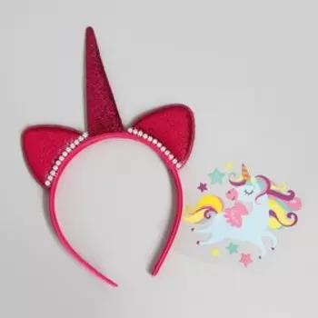 Карнавальный набор «Весёлый пони», ободок, термонаклейка