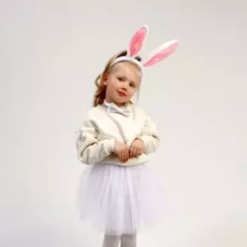 Карнавальный набор «Зайка», бабочка, юбка, ободок