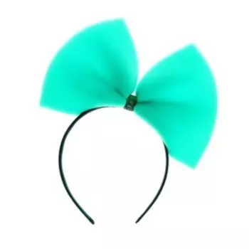 Карнавальный ободок «Бант», цвет зелёный