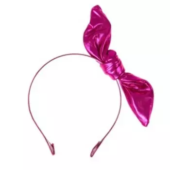 Карнавальный ободок «Бантик», цвет фуксия