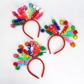 Карнавальный ободок «Бомбошки», МИКС