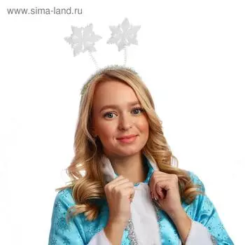 Карнавальный ободок «Две снежинки», поролон