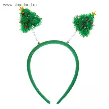 Карнавальный ободок «Ёлочка», со звездой