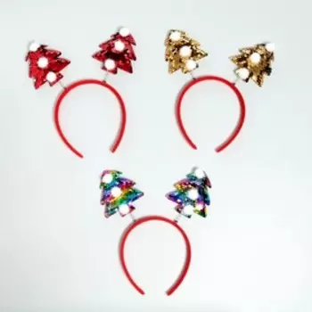 Ободок новогодний карнавальный «Ёлочки»