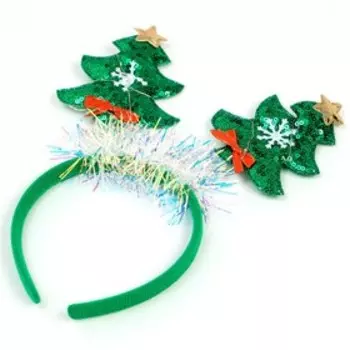 Ободок новогодний карнавальный «Ёлочки»