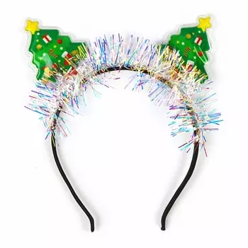 Ободок новогодний карнавальный «Ёлочки»