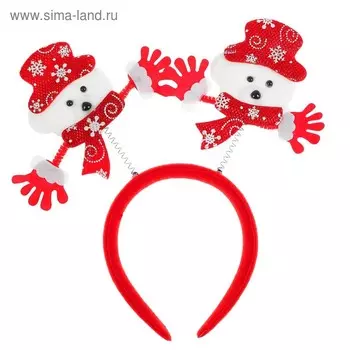 Ободок новогодний карнавальный «Мишка»