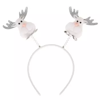 Карнавальный ободок «Олень», цвет серебряный