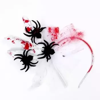Карнавальный ободок «Пауки», цвета МИКС