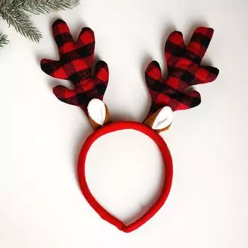 Ободок новогодний карнавальный «Рога»