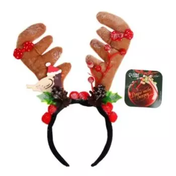 Ободок новогодний карнавальный «Рожки»