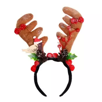 Ободок новогодний карнавальный «Рожки»