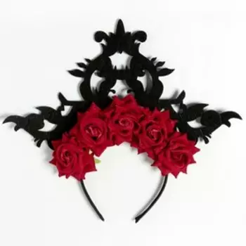 Ободок для волос карнавальный «Розы»