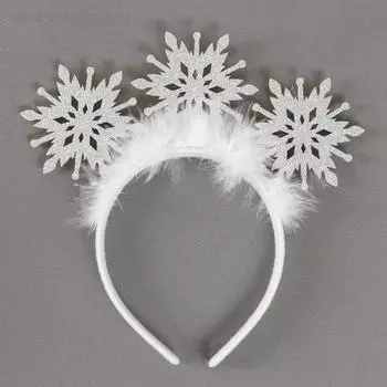Ободок новогодний карнавальный «Снежинка»