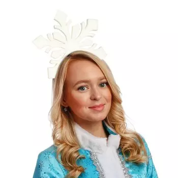 Ободок новогодний карнавальный «Снежинка»