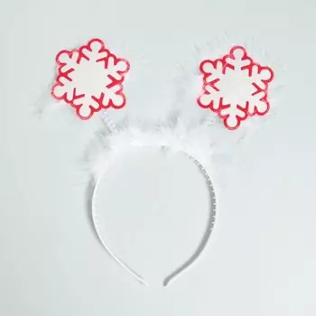 Карнавальный ободок «Снежинки», цвета МИКС