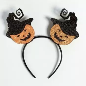 Ободок для волос карнавальный «Тыковки»