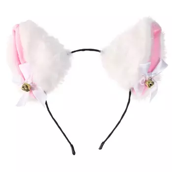 Карнавальный ободок «Ушки», белый