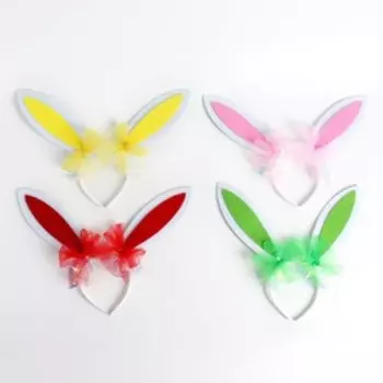 Карнавальный ободок «Зайка», МИКС