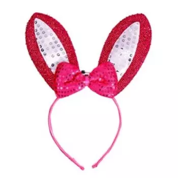 Карнавальный ободок «Зайка» световой, цвета МИКС