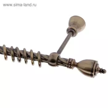 Карниз 200 см, d=2 см "Гамма", цвет старое золото