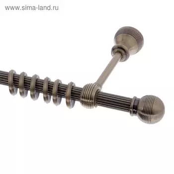 Карниз «Альфа-Гофра», ширина 240 см, d=2 см, цвет старое золото