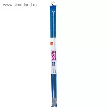 Карниз алюминиевый с пружиной, с кольцами 115 - 220 см, цвет хром