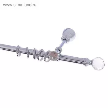 Карниз d=2 см, длина 300 см, цвет серебро