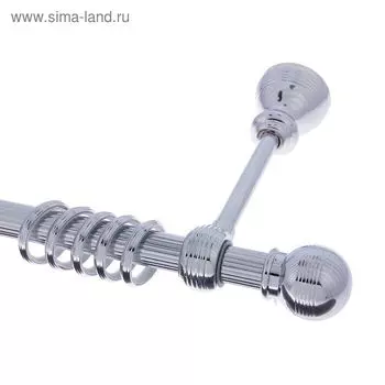 Карниз d=2 см, длина 320 см, цвет серебро