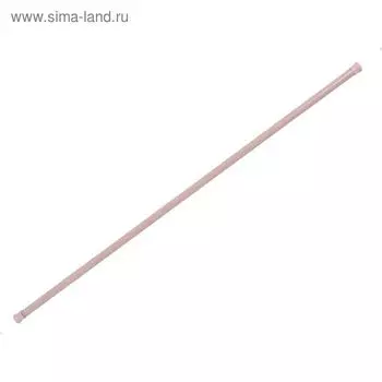 Карниз для шторы в ванную 140-260 см, d=22/25 мм, цвет розовый
