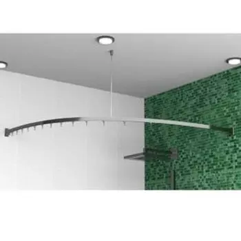 Карниз для шторы в ванную, гибкий, 100 х 3 см