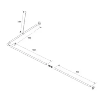 Карниз для ванной комнаты IDDIS 040A200I14, белый