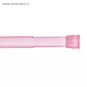 Карниз для ванной комнаты Milardo 013A200M14, 110-200 см, розовый