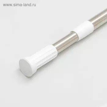 Карниз для ванной комнаты, телескопический 110-200 см, стальной
