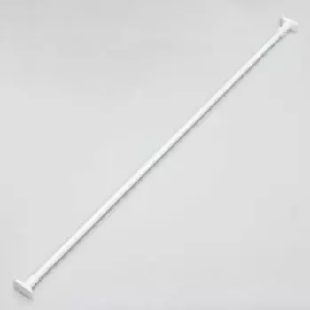 Карниз для ванной Доляна, телескопический, 110-200 см, усиленный, белый