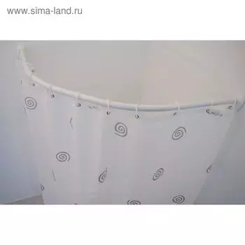 Карниз для ванной круговой, 90 х 90 см, цвет белый