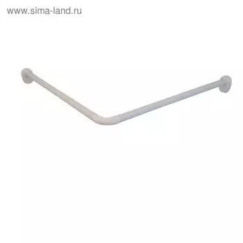 Карниз для ванной угловая, 90 х 90 см, цвет белый