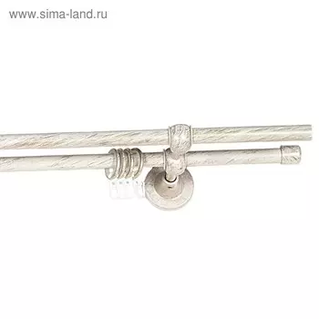 Карниз двойной, ширина 300 см, цвет слоновая кость, золото