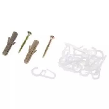 Карниз двухрядный, 160 см, цвет белый