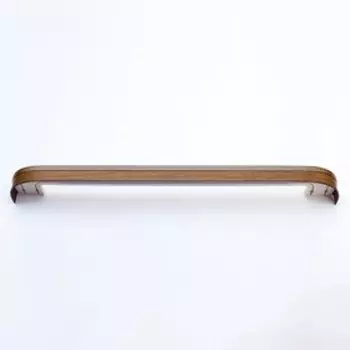 Карниз двухрядный «Ультракомпакт. Лабиринт», 240 см, с декоративной планкой, цвет коричневый