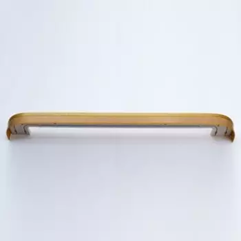 Карниз двухрядный «Ультракомпакт. Лабиринт», 240 см, с декоративной планкой, песочный