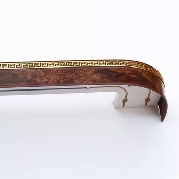 Карниз двухрядный «Ультракомпакт. Лабиринт», 360 см, с декоративной планкой, цвет коричневый