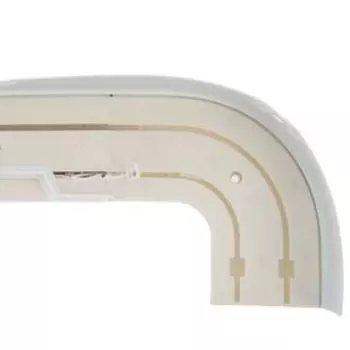 Карниз двухрядный «Ультракомпакт. Моцарт», 400 см, с декоративной планкой 7 см, цвет белый