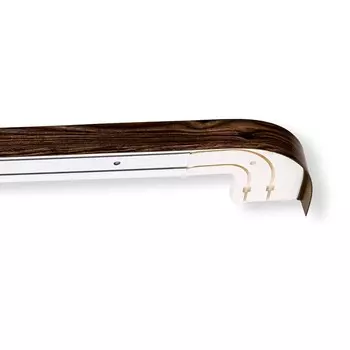 Карниз двухрядный «Ультракомпакт. Стандарт», 280 см, с декоративной планкой, цвет дуб арабика