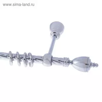 Карниз «Гамма», 320 см, d=2 см, цвет серебро