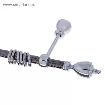 Карниз «Гамма», ширина 240 см, d=2 см, цвет титан