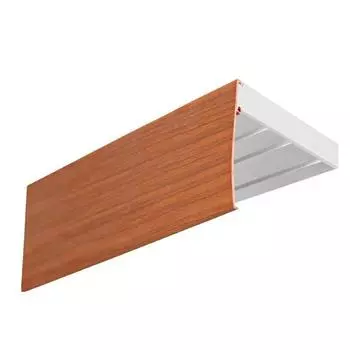 Карниз «Эконом плюс», 3-х рядный, 280 см, цвет планки вишня