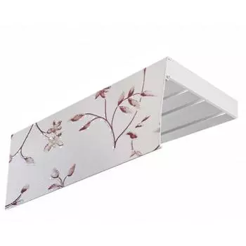 Карниз «Эконом+» в сборе 3-х рядный, цвет «Романтика Серебро», 350 см