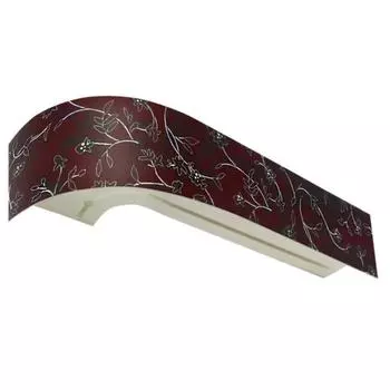 Карниз «Классика» в сборе 2-х рядный, планка «Романтика бордо», 260 см