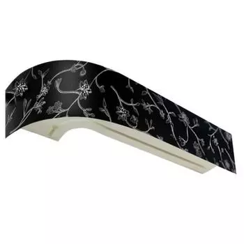 Карниз «Классика» в сборе 3-х рядный, планка «Романтика black», 180 см